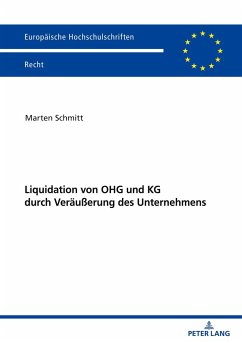 Liquidation von OHG und KG durch Veräußerung des Unternehmens - Schmitt, Marten