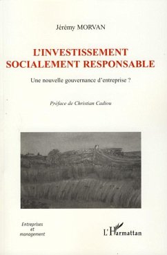 L'investissement socialement responsable - Morvan, Jérémy