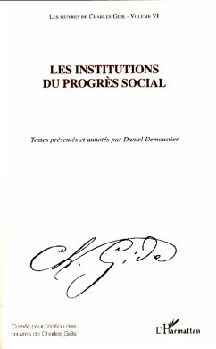 Les institutions du progrès social - Gide, Charles