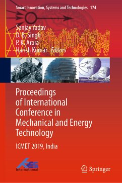 Proceedings of International Conference in Mechanical and Energy Technology (eBook, PDF)