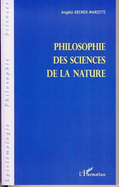 Philosophie des sciences de la nature Philosophie des sciences de la nature