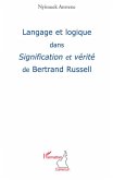 Langage et logique dans Signification et vérité de Bertrand Russel