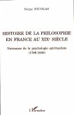 Histoire de la philosophie en France au XIXe siècle