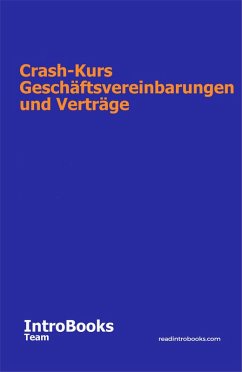 Cover Crash-Kurs Geschäftsvereinbarungen und Verträge (eBook, ePUB)
