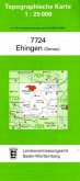 Topographische Karte Baden-Württemberg Ehingen (Donau)