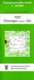 Topographische Karte Baden-Württemberg Ellwangen (Jagst), Ost
