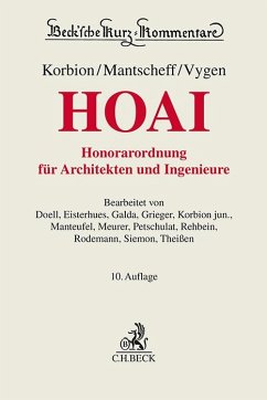Honorarordnung für Architekten und Ingenieure (HOAI) - Korbion, Hermann;Mantscheff, Jack;Vygen, Klaus