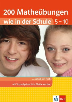Klett 200 Matheübungen wie in der Schule Text- und Sachaufgaben Klasse 5 - 10 (eBook, PDF) - Homrighausen, Heike