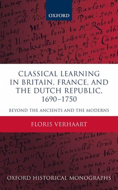 Cover Classical Learning in Britain, France, and the Dutch Republic, 1690-1750 (eBook, ePUB)