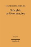 Nichtigkeit und Personenschutz (eBook, PDF)