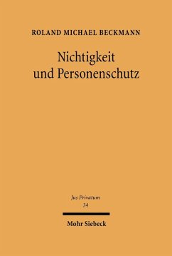 Nichtigkeit und Personenschutz (eBook, PDF) - Beckmann, Roland M.