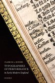 Typographies of Performance in Early Modern England (eBook, ePUB)