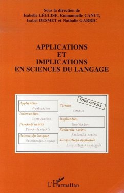 Applications et implications en sciences du langage - Léglise, Isabelle