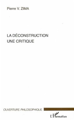 La déconstruction - Zima, Pierre V.