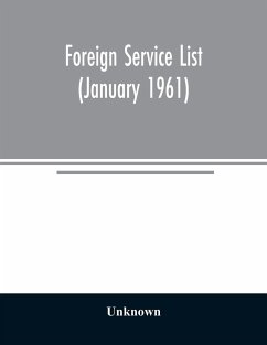 Foreign service list (January 1961) - Unknown