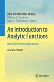 An Introduction to Analytic Functions (eBook, PDF)