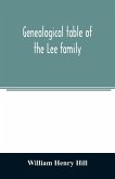 Genealogical table of the Lee family
