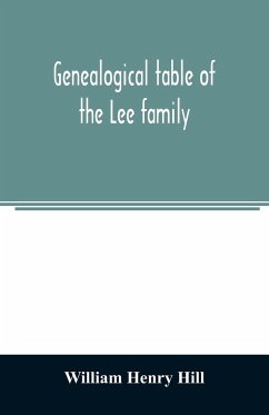 Genealogical table of the Lee family - Henry Hill, William