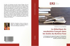 Cover La didactique du vocabulaire français dans les écoles du Burkina Faso