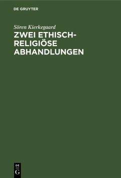 Cover Zwei ethisch-religiöse Abhandlungen (eBook, PDF)