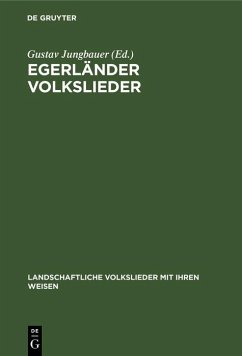 Cover Egerländer Volkslieder (eBook, PDF)