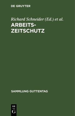 Arbeitszeitschutz (eBook, PDF)