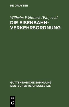 Die Eisenbahn-Verkehrsordnung (eBook, PDF)