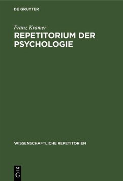 Repetitorium der Psychologie (eBook, PDF) - Kramer, Franz