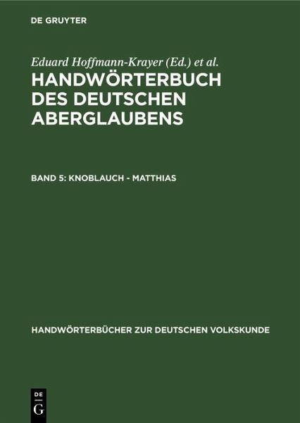 Knoblauch - Matthias (eBook, PDF)