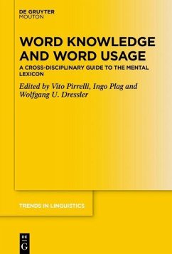 Word Knowledge and Word Usage (eBook, PDF)