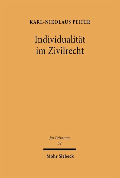 Individualität im Zivilrecht (eBook, PDF)