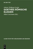 Goethes römische Elegien (eBook, PDF)