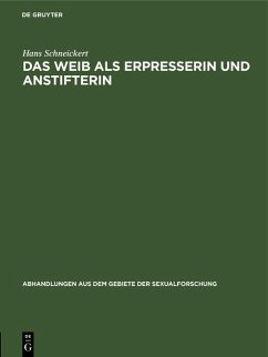 Cover Das Weib als Erpresserin und Anstifterin (eBook, PDF)