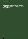 Festschrift für Paul Natorp (eBook, PDF)