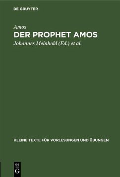 Der Prophet Amos (eBook, PDF) - Amos