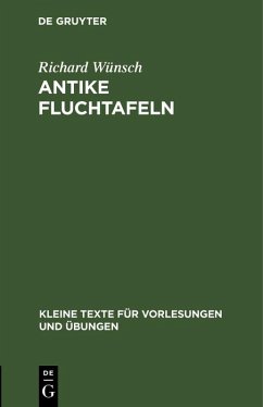 Antike Fluchtafeln (eBook, PDF) Cover Antike Fluchtafeln (eBook, PDF)