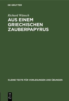 Cover Aus einem griechischen Zauberpapyrus (eBook, PDF)
