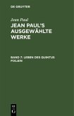 Leben des Quintus Fixlein (eBook, PDF)