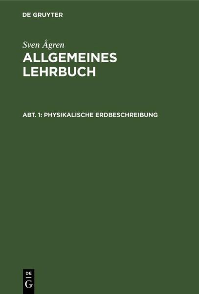 Physikalische Erdbeschreibung (eBook, PDF) Physikalische Erdbeschreibung (eBook, PDF)