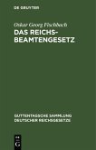 Das Reichsbeamtengesetz (eBook, PDF)