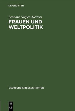 Frauen und Weltpolitik (eBook, PDF) - Nießen-Deiters, Leonore