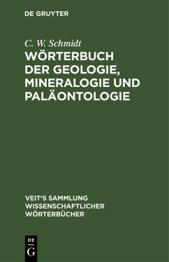 Wörterbuch der Geologie, Mineralogie und Paläontologie (eBook, PDF) - Schmidt, C. W.