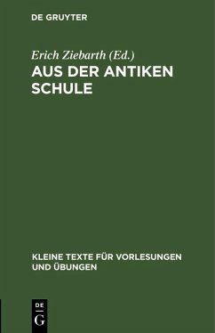 Cover Aus der antiken Schule (eBook, PDF)