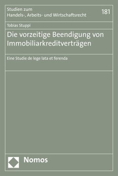 Cover Die vorzeitige Beendigung von Immobiliarkreditverträgen (eBook, PDF)