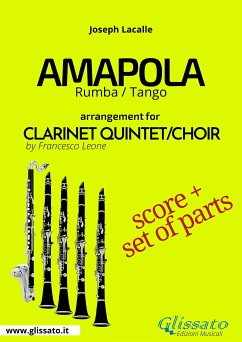 Amapola - Clarinet Quintet/Choir score & parts (fixed-layout eBook, ePUB) - Lacalle, Joseph