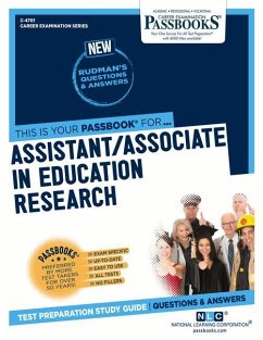 Assistant/Associate in Education Research (C-4701): Passbooks Study Guide Volume 4701 - National Learning Corporation