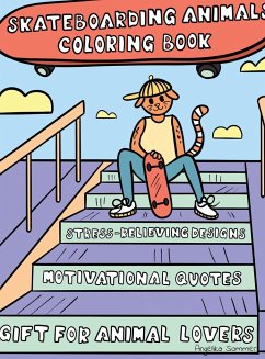 Skateboarding Animals Coloring Book - Sommer, Angelika