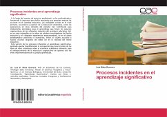 Procesos incidentes en el aprendizaje significativo - Mata Guevara, Luis