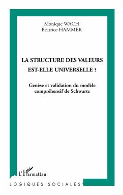 Cover La structure des valeurs est-elle universelle ?