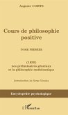 Cours de philosophie positive